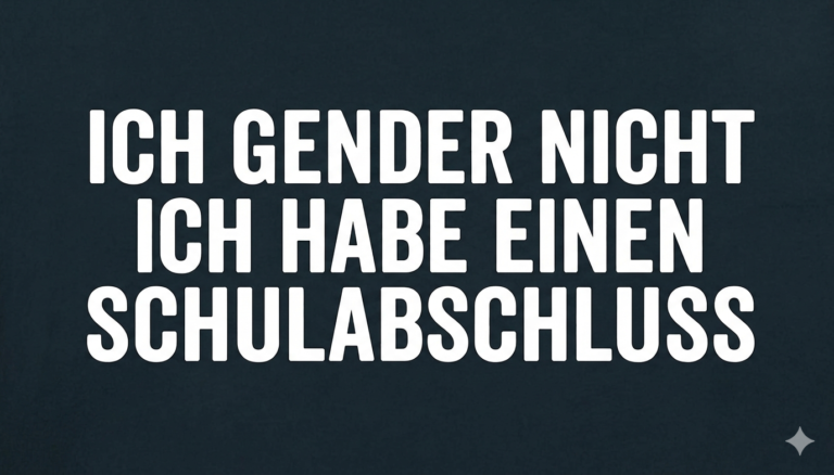 ich gender nicht ich habe einen schulabschluss